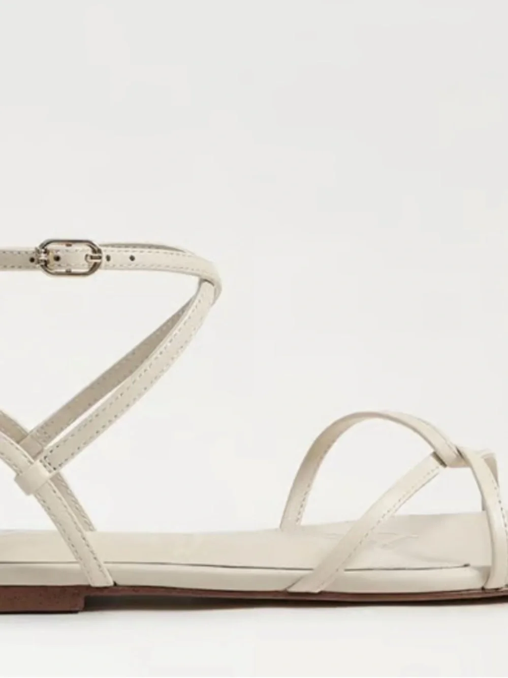 Sam Edelman Cream Strappy Wrap Sandals